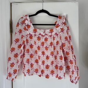 J Crew Floral Pink Women's Top